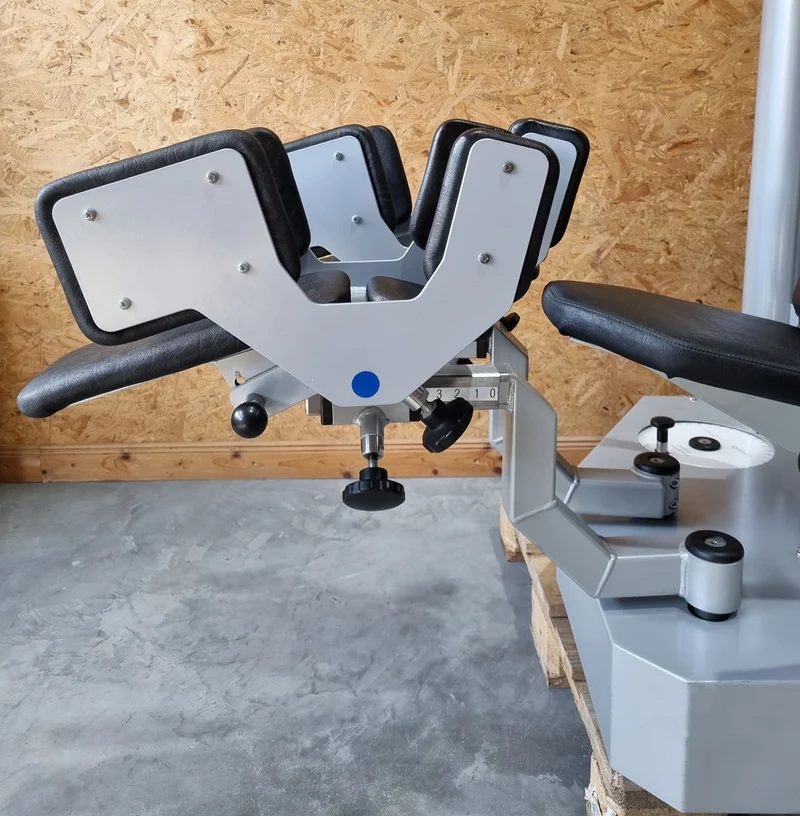 Physio&Sports Ab-Adduktor Kombi, Pro Line, Abduktoren und Adduktoren 2 in 1 Kombigerät, MPG, Reha, Silber, gebraucht - überholter Zustand
