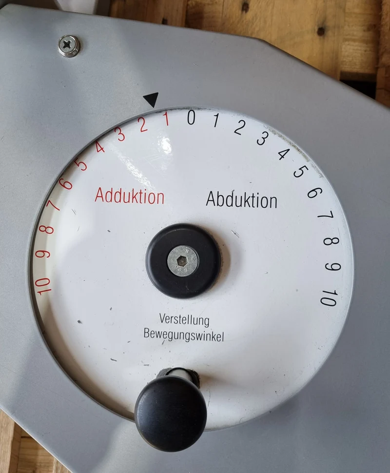 Physio&Sports Ab-Adduktor Kombi, Pro Line, Abduktoren und Adduktoren 2 in 1 Kombigerät, MPG, Reha, Silber, gebraucht - überholter Zustand