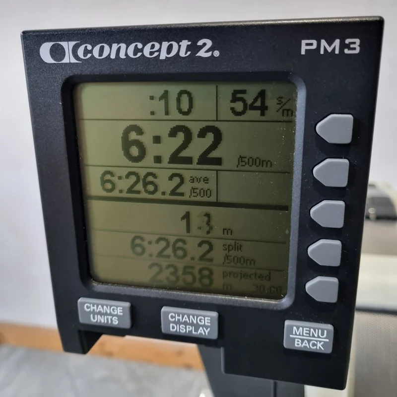 Concept2 Rudergerät Modell D mit PM3 Monitor - Farbe Hellgrau - gebraucht - geprüfter Zustand