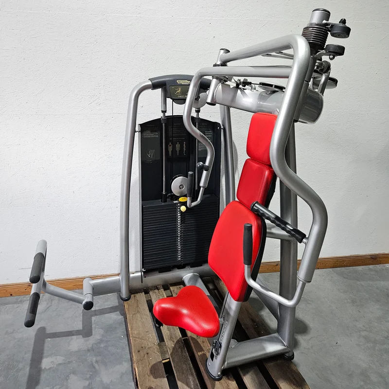 TechnoGym 18 Kraftgeräte im Set, Selection Line, Strength Machines with Stack Weight, Polster Rot, gebraucht - überholter Zustand