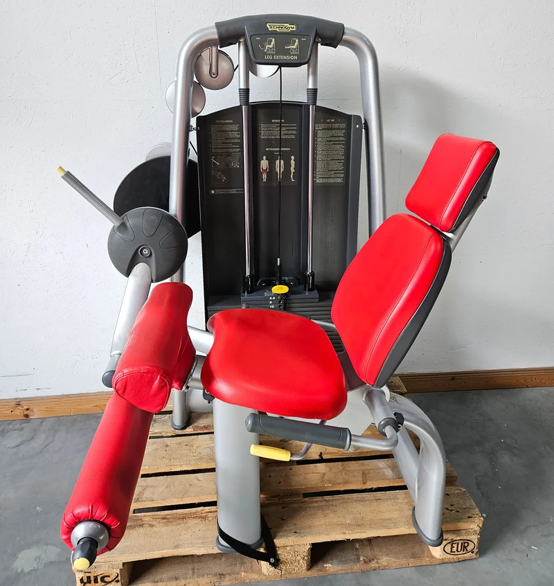TechnoGym 18 Kraftgeräte im Set, Selection Line, Strength Machines with Stack Weight, Polster Rot, gebraucht - überholter Zustand