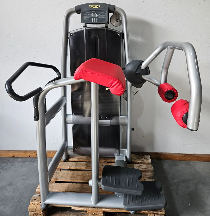 TechnoGym 18 Kraftgeräte im Set, Selection Line, Strength Machines with Stack Weight, Polster Rot, gebraucht - überholter Zustand