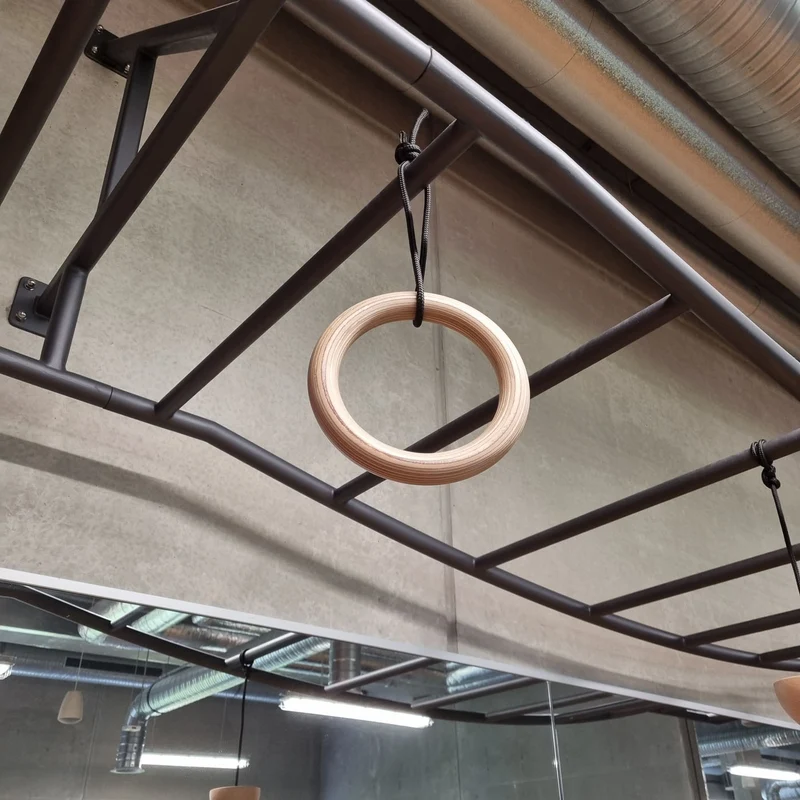 14 Meter Lange Monkey Bar Kletterstange zum Hangeln, Klimmzüge etc, Hangelgerüst, Affenleiter Rig wie bei Ninja Warrior, gebraucht - guter Zustand