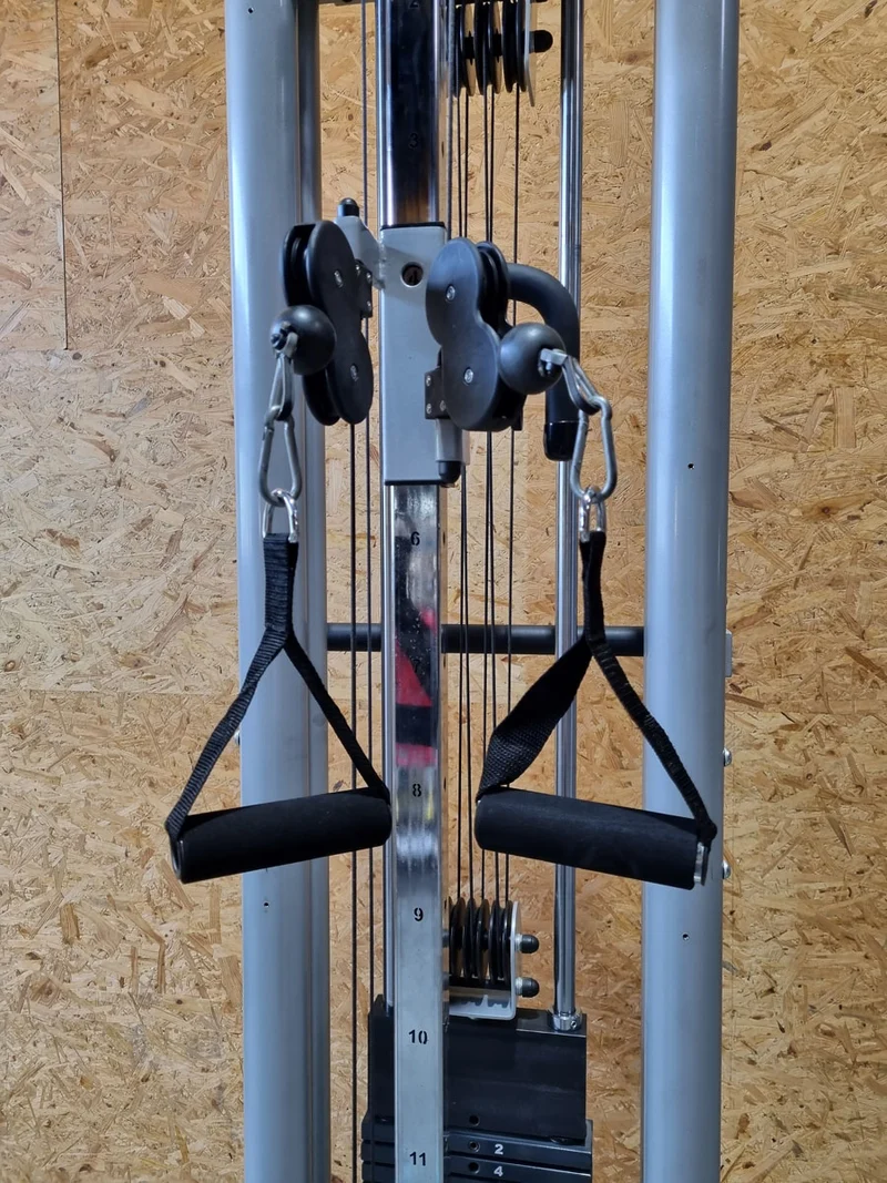 Proxomed Zugapparat Compass 530 - Seilzug höhenverstellbar, freistehend mit Stativ, Speedy Compact, MPG, Reha, Farbe Silber - gebraucht - überholter Zustand