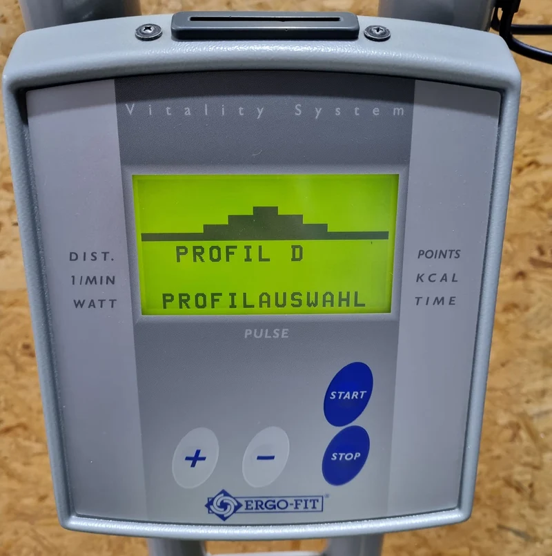Ergo-Fit 3000 mit Rückenlehne, Oberkörpertrainer, Oberkörperergometer, Handergometer, Cardiotraining für Arme und Schulter, gebraucht - überholter Zustand