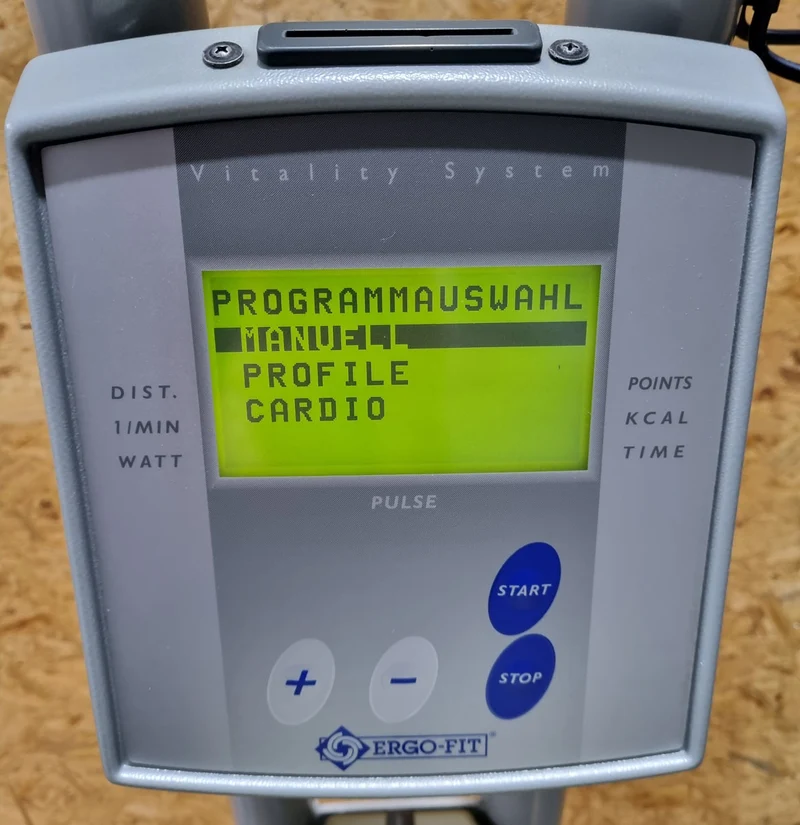 Ergo-Fit 3000 mit Rückenlehne, Oberkörpertrainer, Oberkörperergometer, Handergometer, Cardiotraining für Arme und Schulter, gebraucht - überholter Zustand
