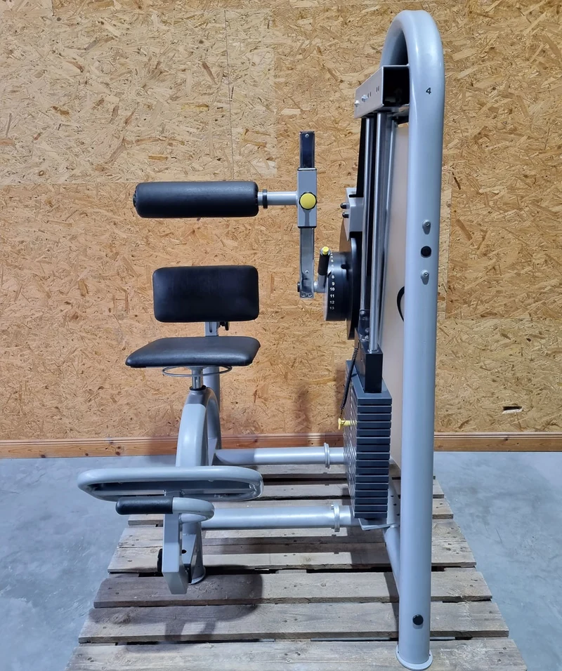 Proxowell/Proxomed Rückenstrecker-beuger Kombi Compass 530, Hyperextension und Bauchmaschine 2 in 1 Kombigerät, Rahmenfarbe Silber, gebraucht - überholter Zustand