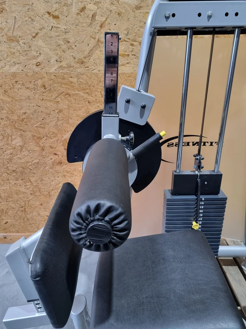 Proxowell/Proxomed Rückenstrecker-beuger Kombi Compass 530, Hyperextension und Bauchmaschine 2 in 1 Kombigerät, Rahmenfarbe Silber, gebraucht - überholter Zustand