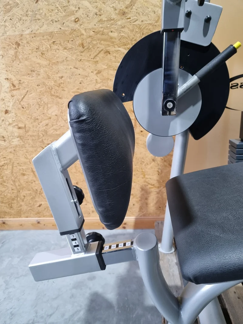Proxowell/Proxomed Rückenstrecker-beuger Kombi Compass 530, Hyperextension und Bauchmaschine 2 in 1 Kombigerät, Rahmenfarbe Silber, gebraucht - überholter Zustand