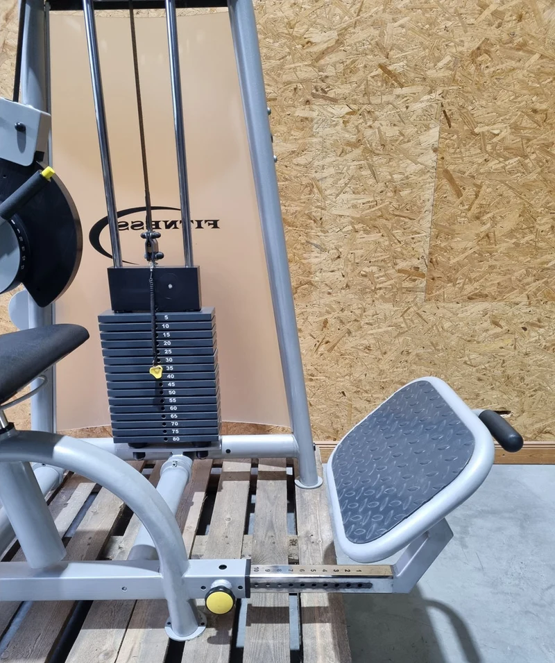 Proxowell/Proxomed Rückenstrecker-beuger Kombi Compass 530, Hyperextension und Bauchmaschine 2 in 1 Kombigerät, Rahmenfarbe Silber, gebraucht - überholter Zustand