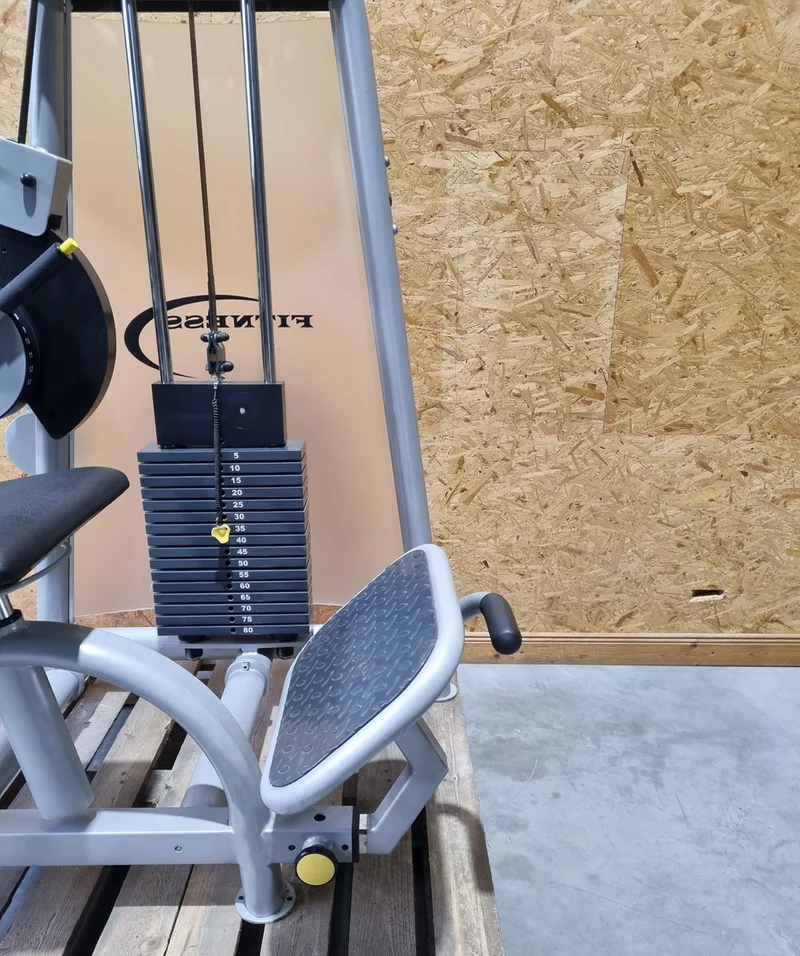 Proxowell/Proxomed Rückenstrecker-beuger Kombi Compass 530, Hyperextension und Bauchmaschine 2 in 1 Kombigerät, Rahmenfarbe Silber, gebraucht - überholter Zustand