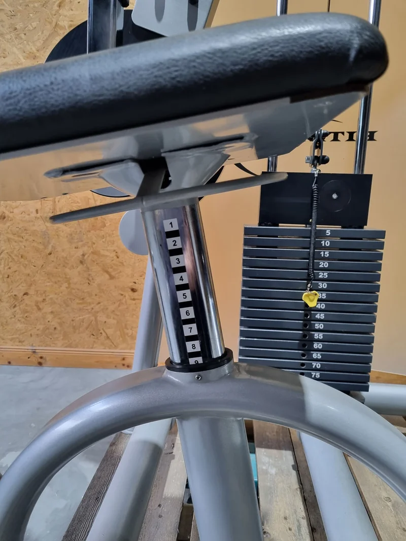 Proxowell/Proxomed Rückenstrecker-beuger Kombi Compass 530, Hyperextension und Bauchmaschine 2 in 1 Kombigerät, Rahmenfarbe Silber, gebraucht - überholter Zustand