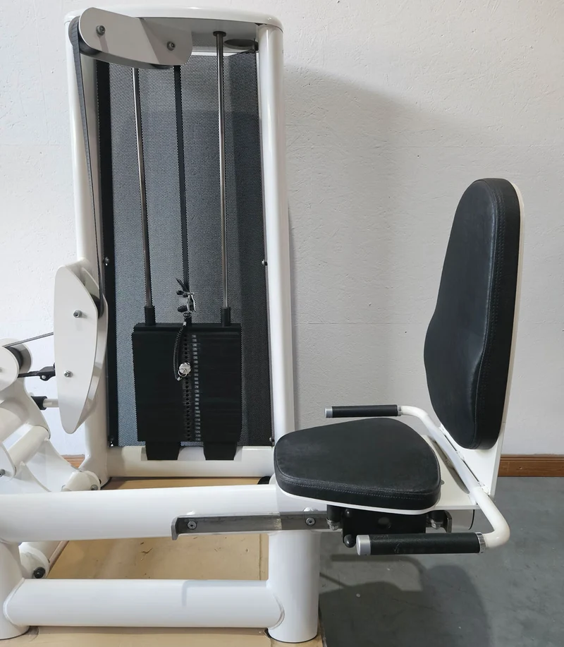 Gym80 Wadenpresse sitzend Sygnum 3027, Wadenmaschine, Calf Press, Rahmenfarbe Weiß, gebraucht - überholter Zustand