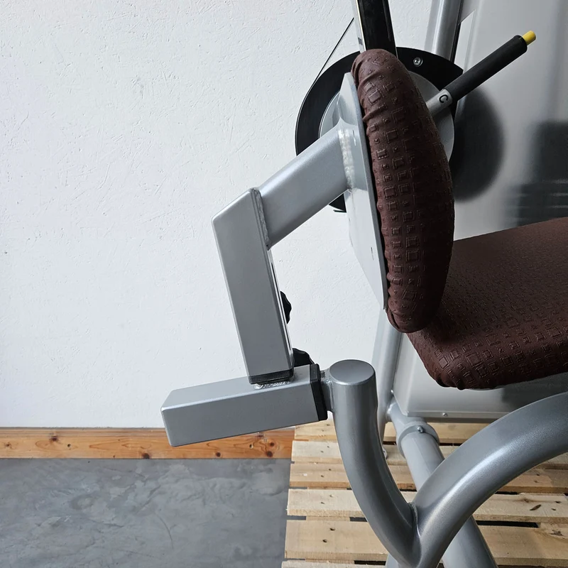 Proxowell bzw Proxomed Rückenflexion, Bauchmaschine, Rückenbeuger, Abdominal Crunch, 100kg Gewichtsblock, Compass bzw C-Well Serie, Rahmenfarbe Silber, gebraucht - überholter Zustand
