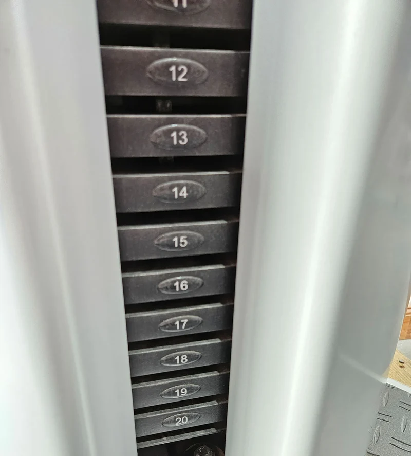 Dr. Wolff Beinpresse 806 Variante XS - extra platzsparend gebaut, ähnlich Funktionsstemme, Gerät aus Präventions-Park, Rahmenfarbe Silber, gebrauchter - überholter Zustand