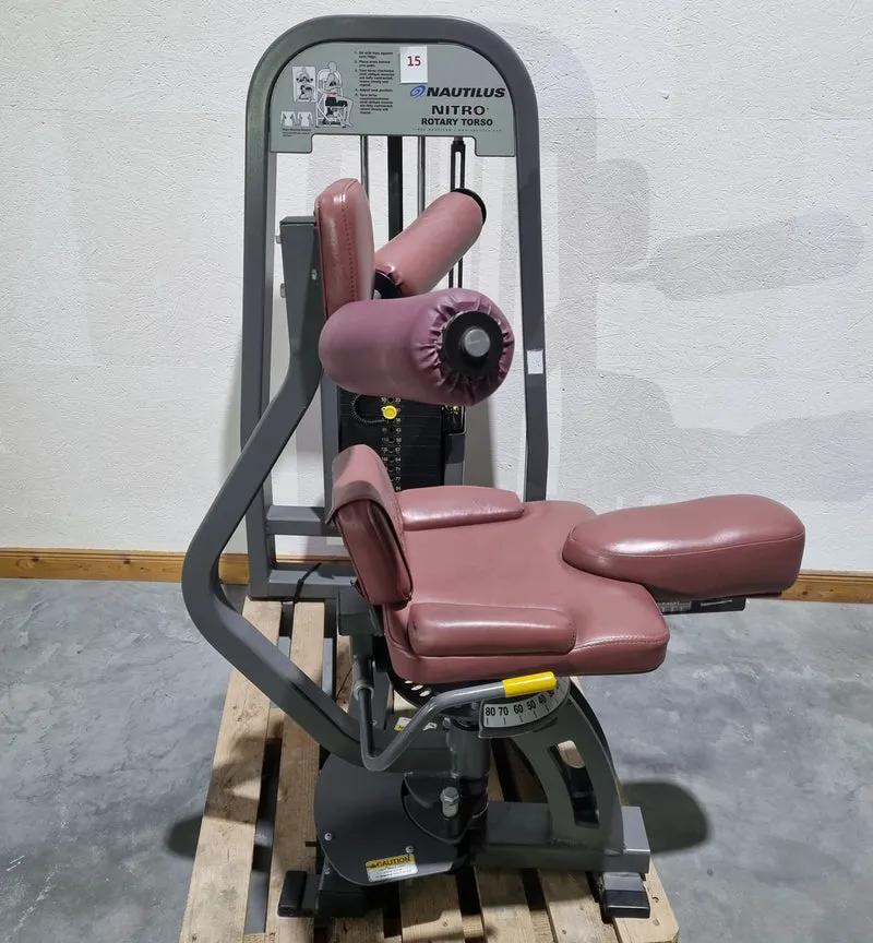 Nautilus Nitro Rotary Torso, Rotationsmaschine, Twister, Rumpfrotator, Rahmenfarbe Anthrazit - gebraucht - überholter Zustand