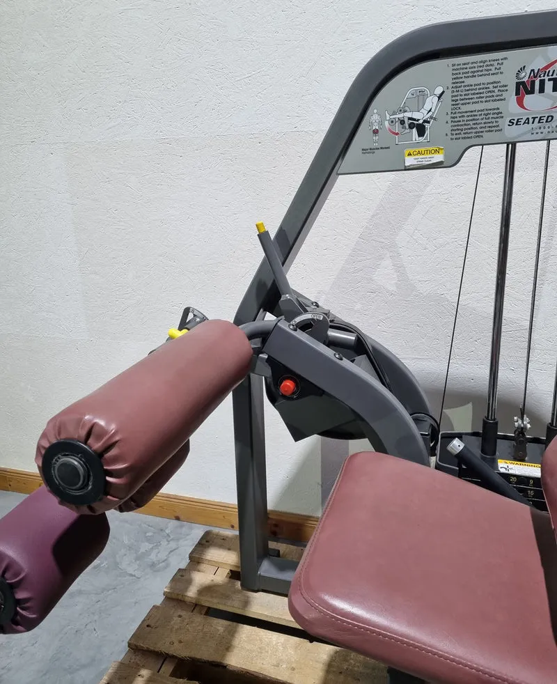 Nautilus Nitro Beinstrecker und Beinbeuger sitzend, 2 Geräte im Set, Leg Curl and Leg Extension seated, Rahmenfarbe Anthrazit, gebraucht - überholter Zustand