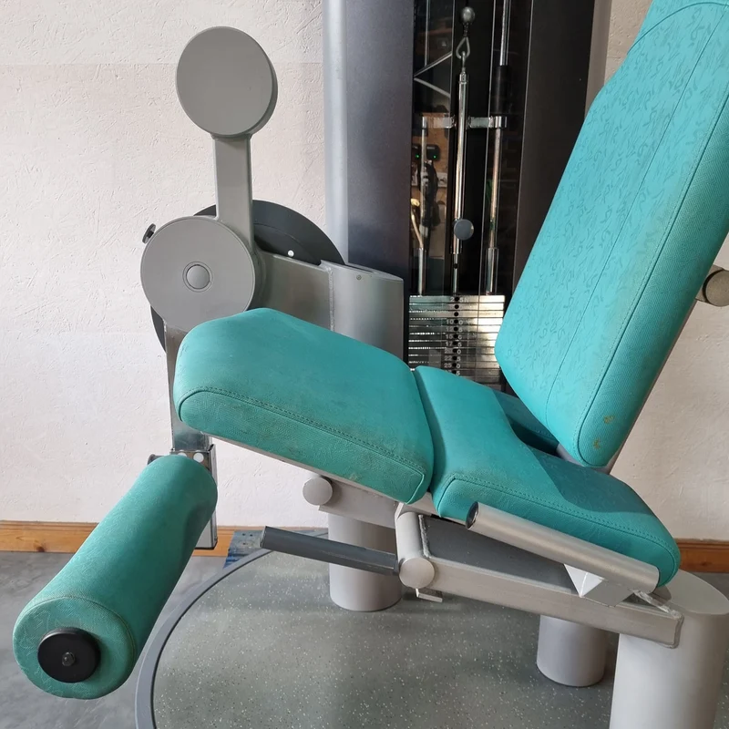 Frei Genius Beinstrecker verstellbar, Kniestrecker, Leg Extension, Rahmenfarbe Silber, gebraucht - überholter Zustand