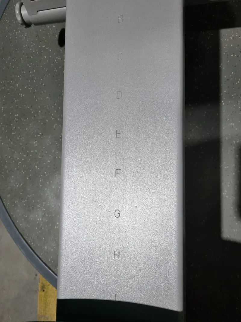 Frei Genius Funktionsstemme - verstellbare Beinpresse, Rahmenfarbe Silber, Polsterfarbe Türkis, gebraucht - überholter Zustand