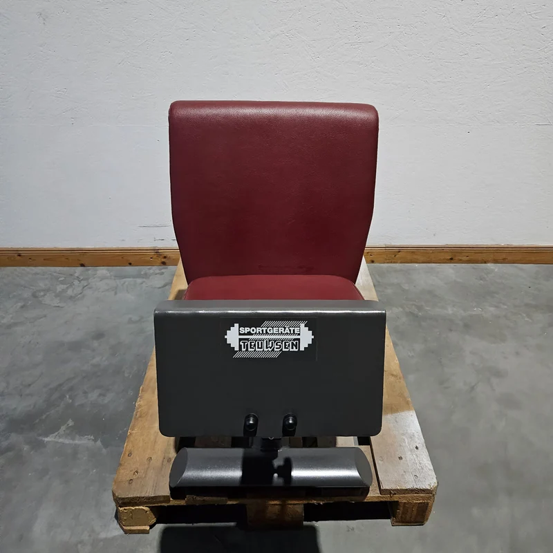 Lumbaltrainer ähnlich Dr. Wolff 307, Rückenstreckerbank in Knielage, Hyperextension, T 521, Teuwsen Sportgeräte, Rahmenfarbe Anthrazit, Polsterfarbe Bordeauxrot, gebraucht