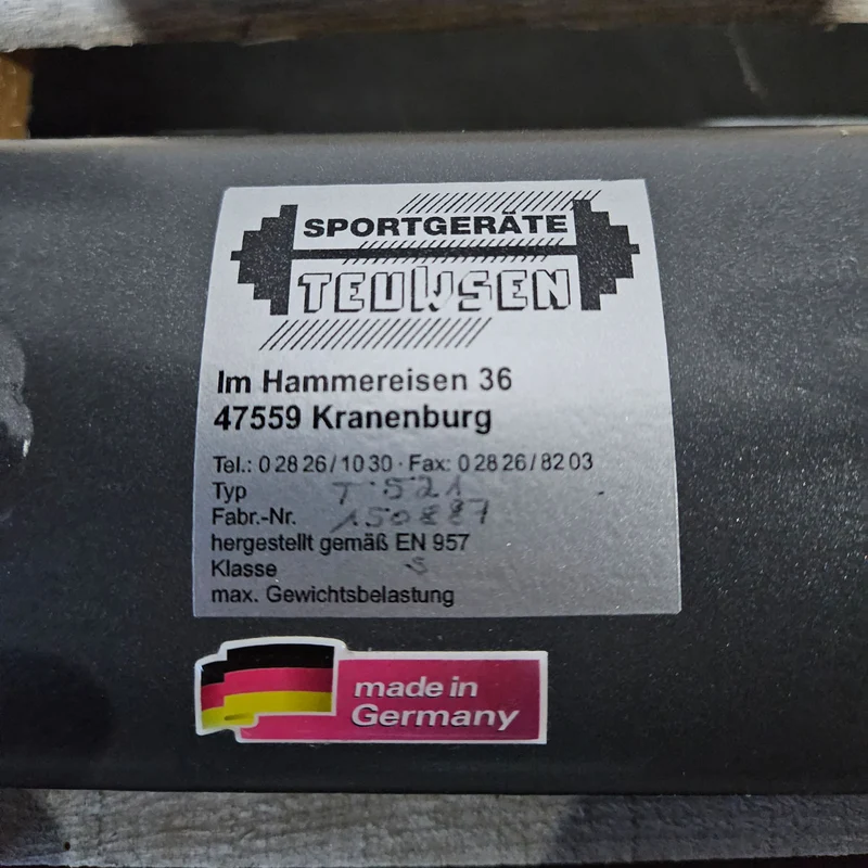 Lumbaltrainer ähnlich Dr. Wolff 307, Rückenstreckerbank in Knielage, Hyperextension, T 521, Teuwsen Sportgeräte, Rahmenfarbe Anthrazit, Polsterfarbe Bordeauxrot, gebraucht