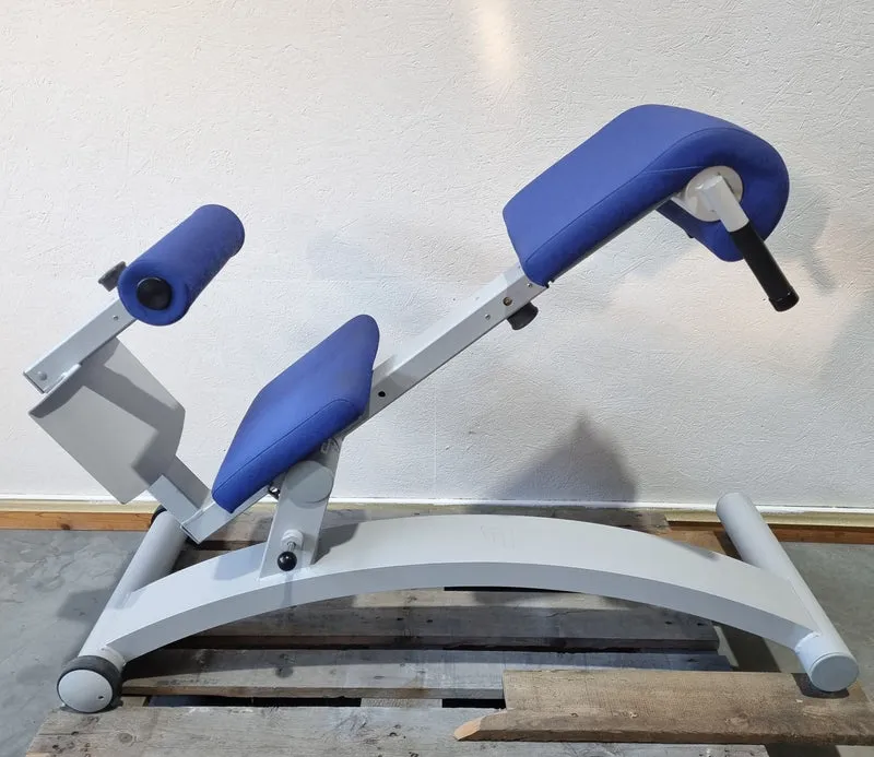 Frei Genius Basic Lateral-Lumbaltrainer, Hyperextension 15 bis 45° verstellbar, Rückenstreckerbank, Rahmenfarbe Silber, gebraucht - überholter Zustand