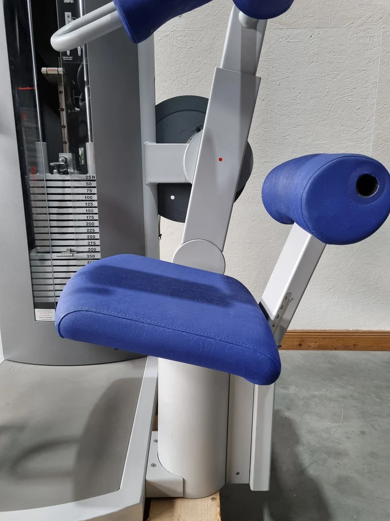 Frei Genius Eco Bauchtrainer Abdominal, Bauchmuskelmaschine, Abs Crunch, Rahmenfarbe Silber, gebraucht - überholter Zustand