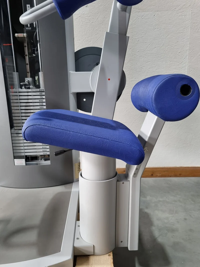Frei Genius Eco Bauchtrainer Abdominal, Bauchmuskelmaschine, Abs Crunch, Rahmenfarbe Silber, gebraucht - überholter Zustand