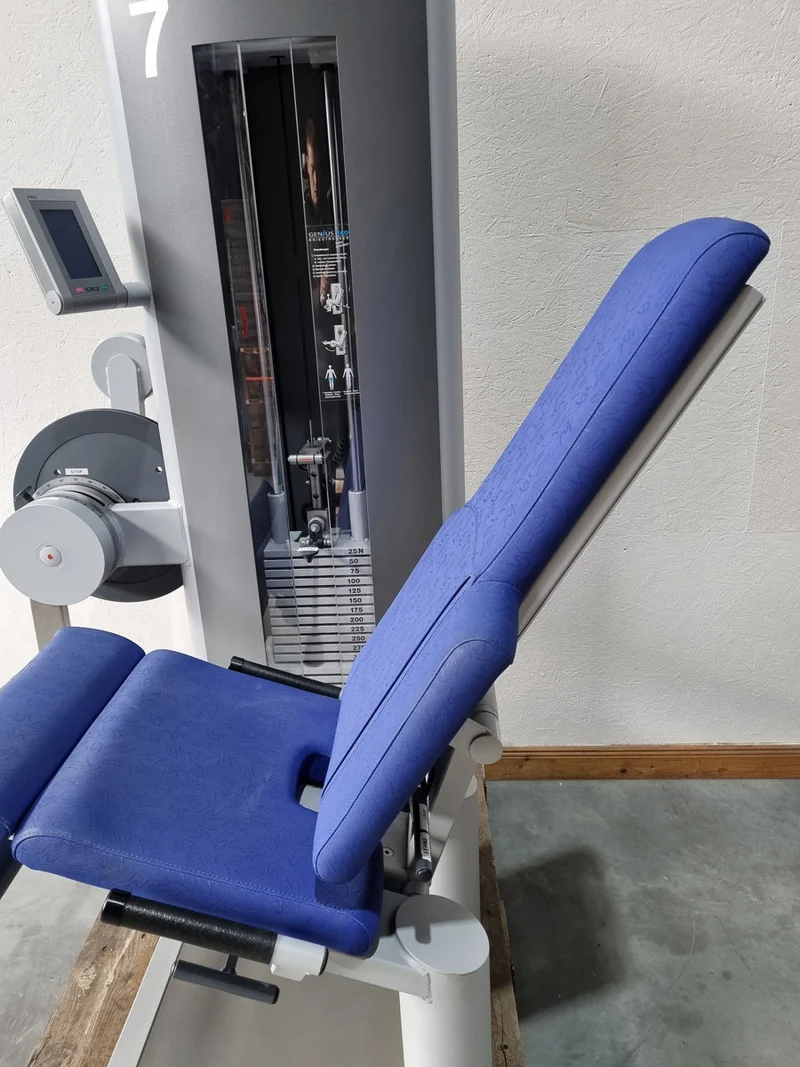 Frei Genius Eco Beinstrecker verstellbar, Kniestrecker, Leg Extension, Rahmenfarbe Silber, gebraucht - überholter Zustand