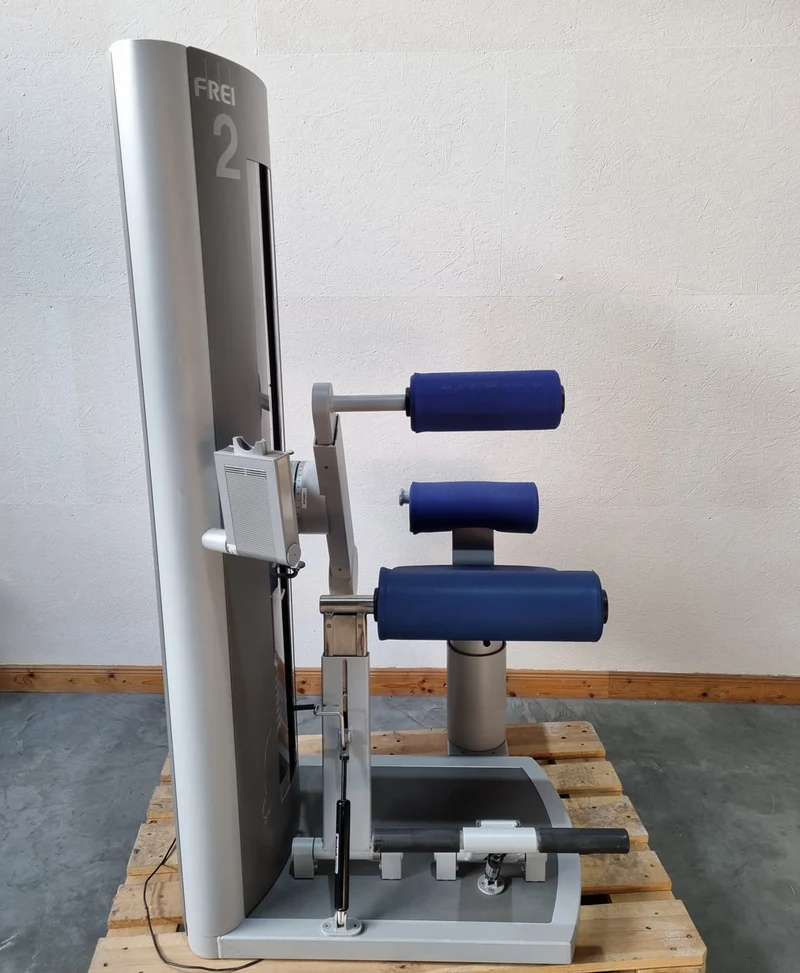 Frei Genius Eco Rückenstreckermaschine, Hyperextension, Rückenmaschine Lower Back, Rahmenfarbe Silber, gebraucht - überholter Zustand