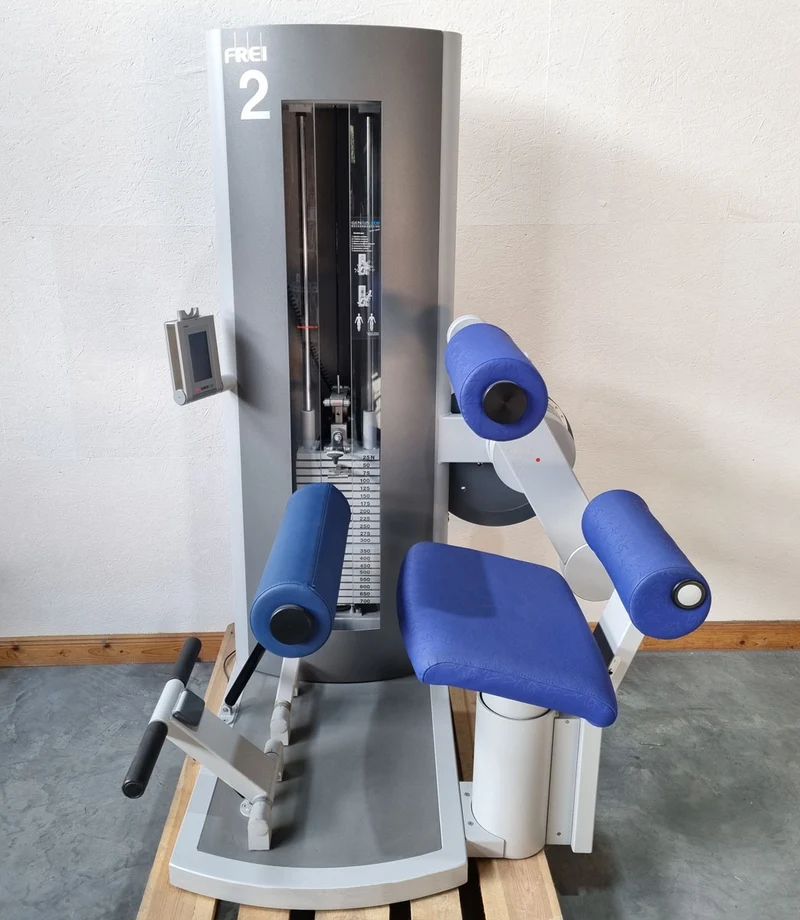 Frei Genius Eco Rückenstreckermaschine, Hyperextension, Rückenmaschine Lower Back, Rahmenfarbe Silber, gebraucht - überholter Zustand