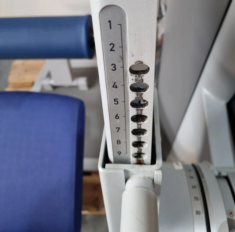 Frei Genius Eco Rückenstreckermaschine, Hyperextension, Rückenmaschine Lower Back, Rahmenfarbe Silber, gebraucht - überholter Zustand