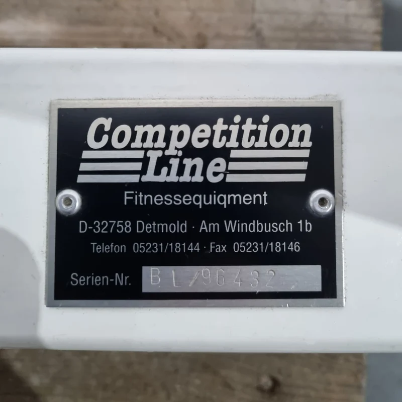Competition Line, Rudern mit Bruststütze und Einstiegshilfe, Row, Lat-Rudern, Rahmenfarbe Weiß, gebraucht - überholter Zustand