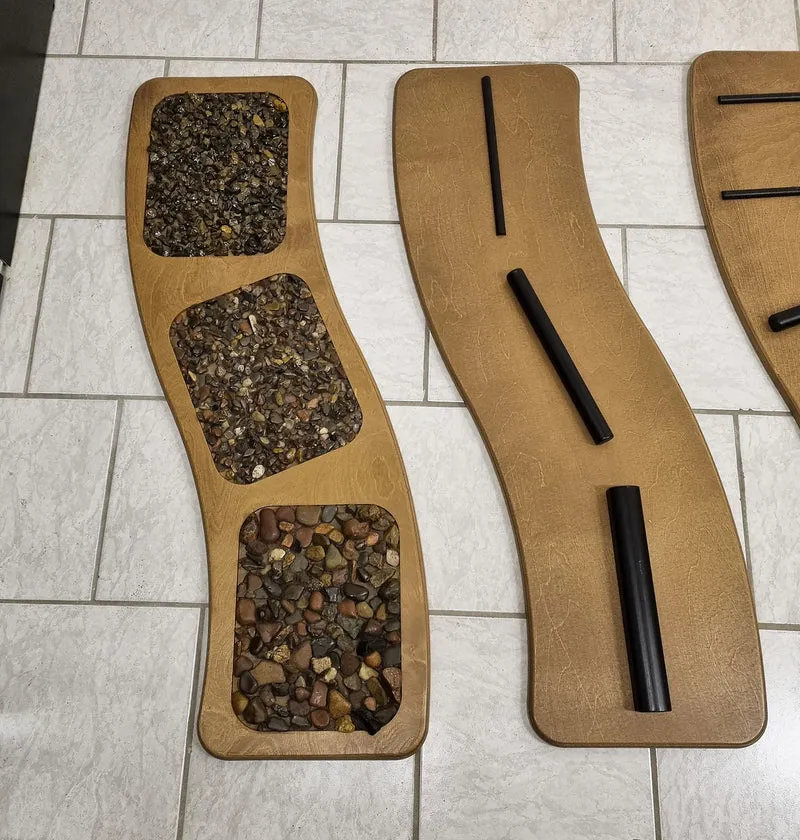Extrafit Fuss-Zirkel, 7 Boards, Barfußpfad aus Holz, Fußzirkel, guter gebrauchter Zustand