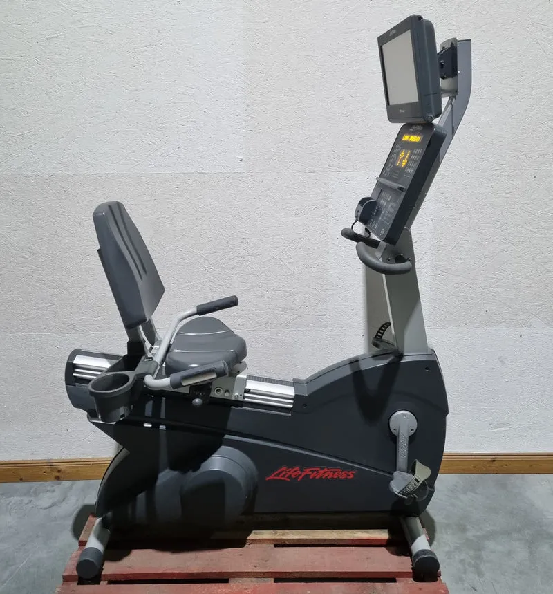 Life Fitness Recumbent, Liegeergometer, Integrity Serie, LED Konsole, gebraucht - überholter Zustand