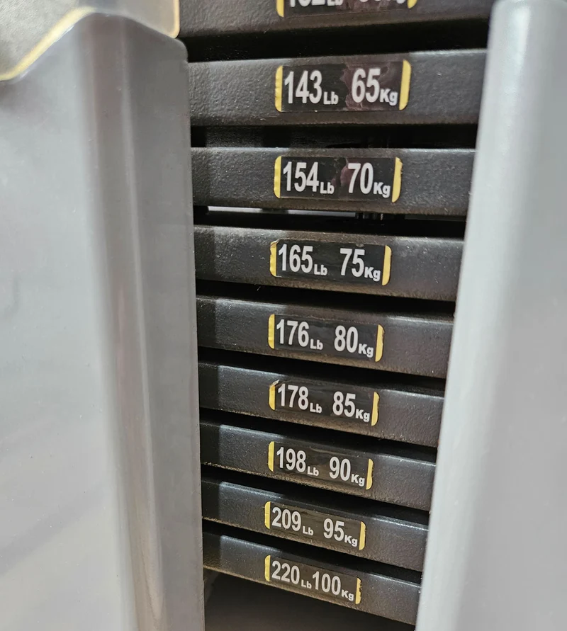 Sportsart Brustpresse DUAL S915 A915 N915, Independent Chest Press, Bankdrückmaschine Bilateral, Rahmenfarbe Silber, gebraucht - überholter Zustand