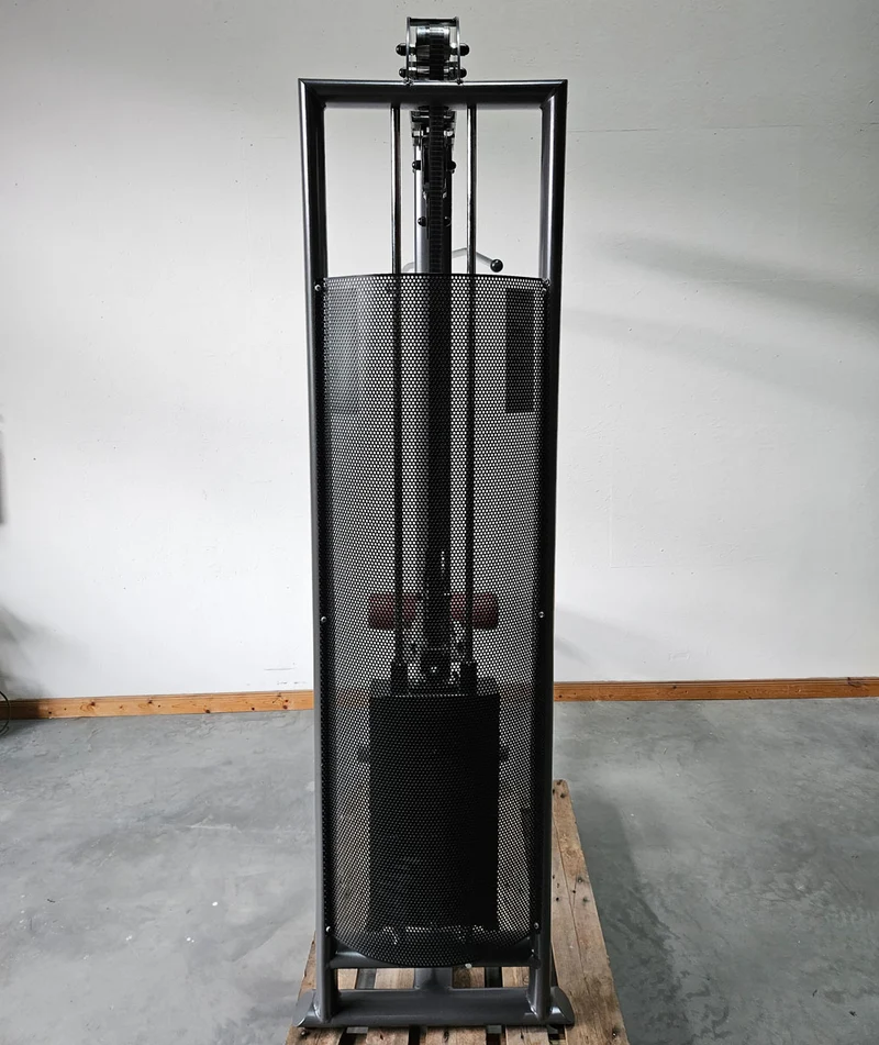 Latzug und Rudern Long Pulley 2 in 1 Kombigerät, Lat-, Ruderzug (Kombigerät) T 492b, Teuwsen Sportgeräte, Rahmen Anthrazit, gebraucht - überholter Zustand