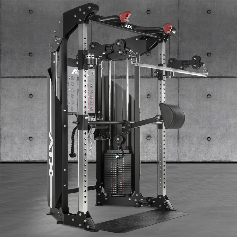 ATX Kabelzugstation - Rack mit 2 x 90 kg Steckgewichten und Zubehör!