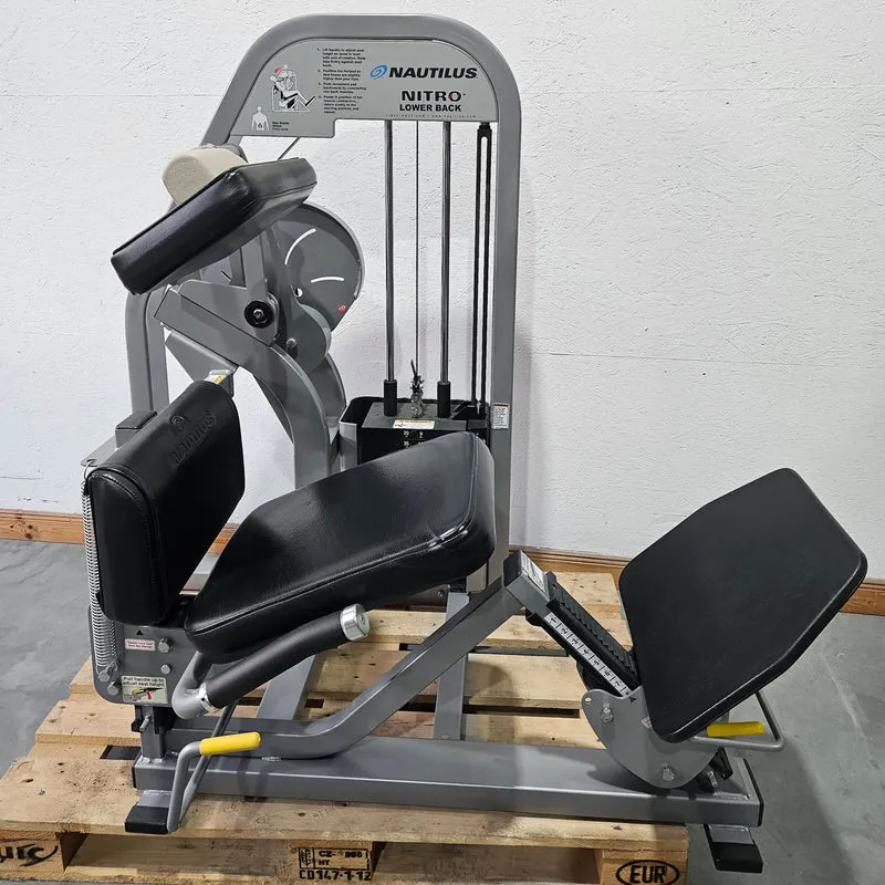 Nautilus Nitro Lower Back, Rückenstreckermaschine, Hyperextension, Back Extension, Rahmenfarbe Silber, gebraucht - überholter Zustand