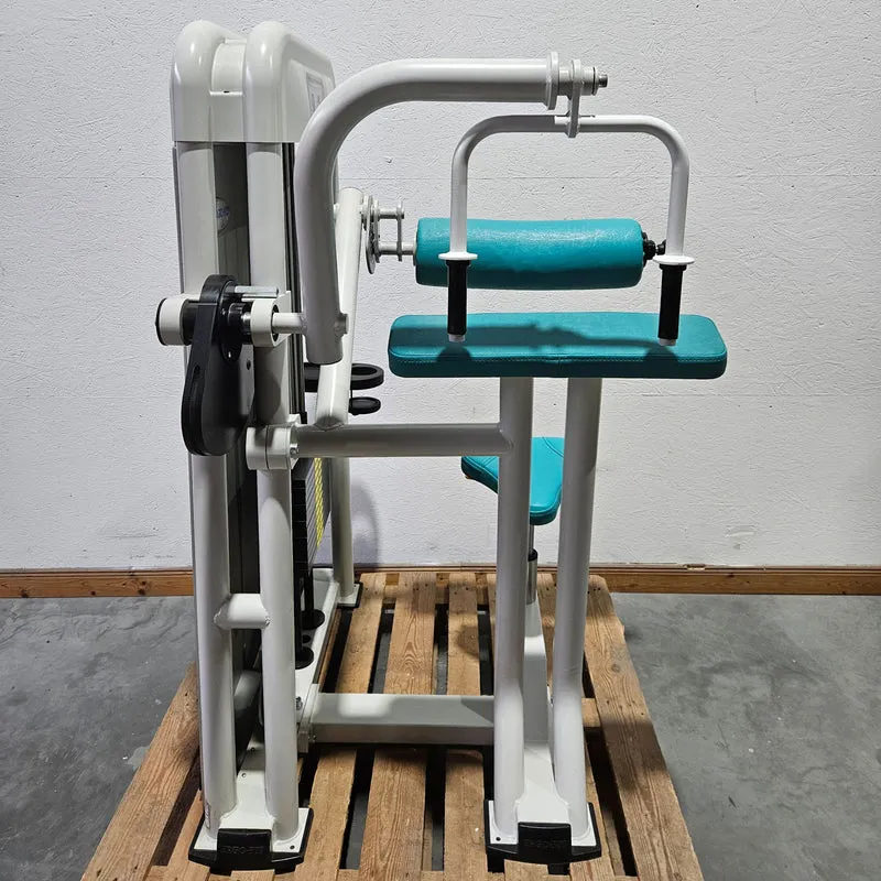 Ergo-Fit Trizepsmaschine horizontal, Triceps Extension, Armstrecker, 4000 Serie, Rahmenfarbe Weiß, gebraucht - überholter Zustand