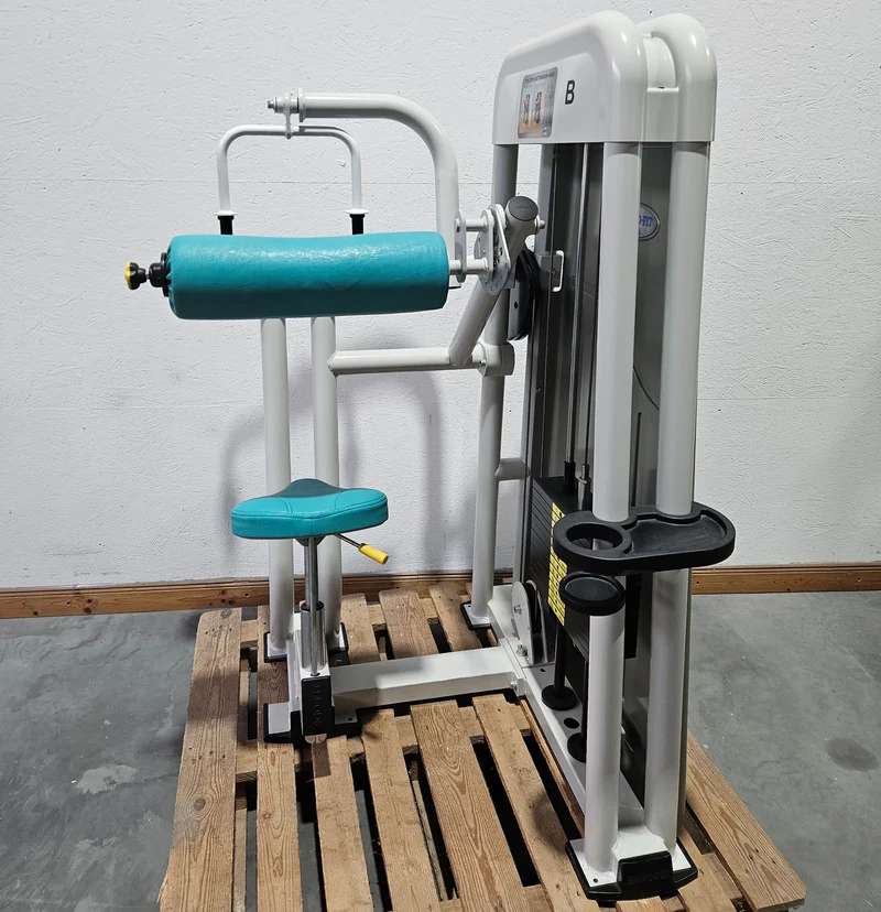 Ergo-Fit Trizepsmaschine horizontal, Triceps Extension, Armstrecker, 4000 Serie, Rahmenfarbe Weiß, gebraucht - überholter Zustand