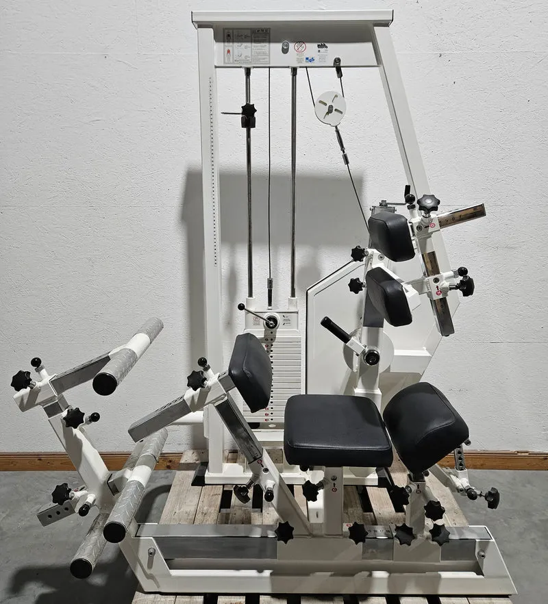 MKB Keller R14 Extensionstrainer, großer Rückenstrecker, sehr variabel einstellbar, Lower Back Machine, Hyperextension, Farbe Weiß, gebraucht - überholter Zustand