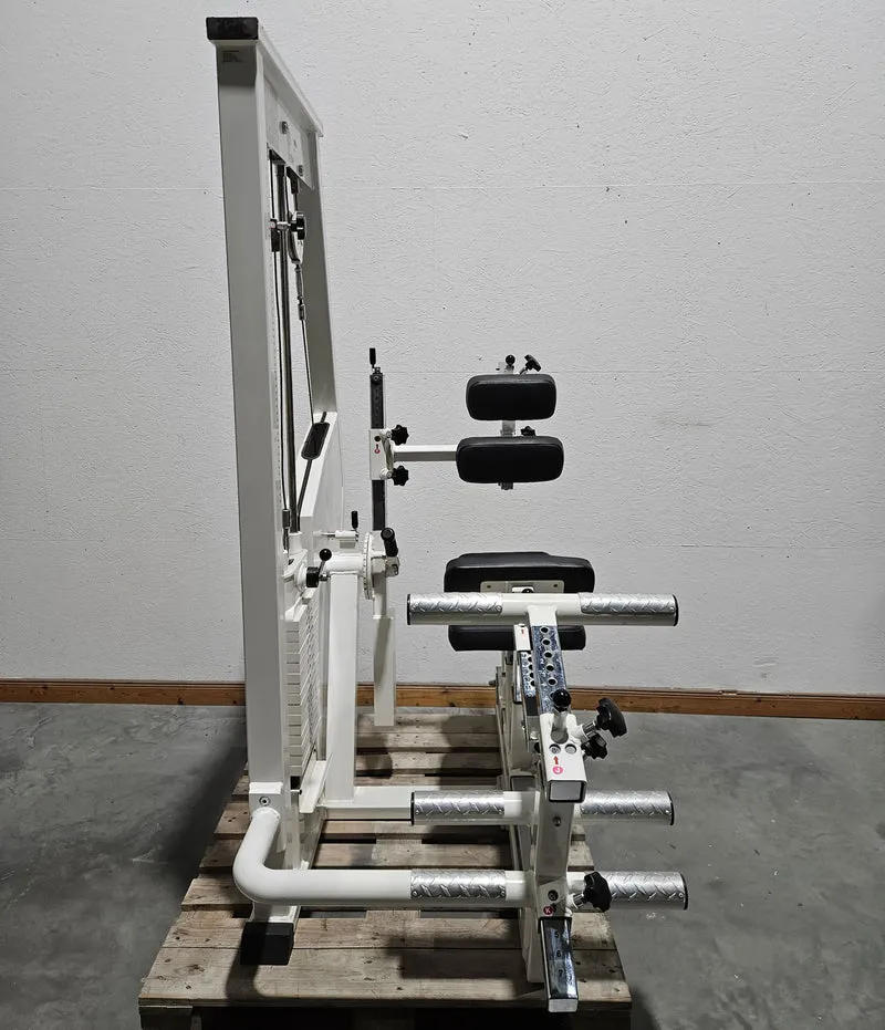 MKB Keller R14 Extensionstrainer, großer Rückenstrecker, sehr variabel einstellbar, Lower Back Machine, Hyperextension, Farbe Weiß, gebraucht - überholter Zustand