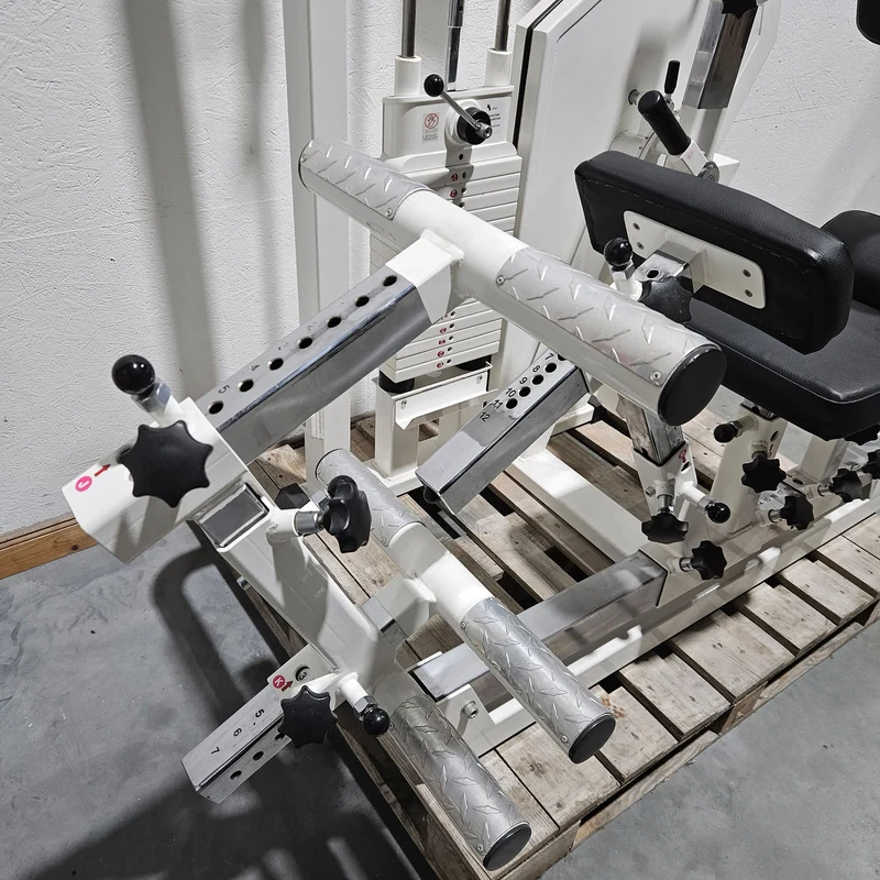 MKB Keller R14 Extensionstrainer, großer Rückenstrecker, sehr variabel einstellbar, Lower Back Machine, Hyperextension, Farbe Weiß, gebraucht - überholter Zustand