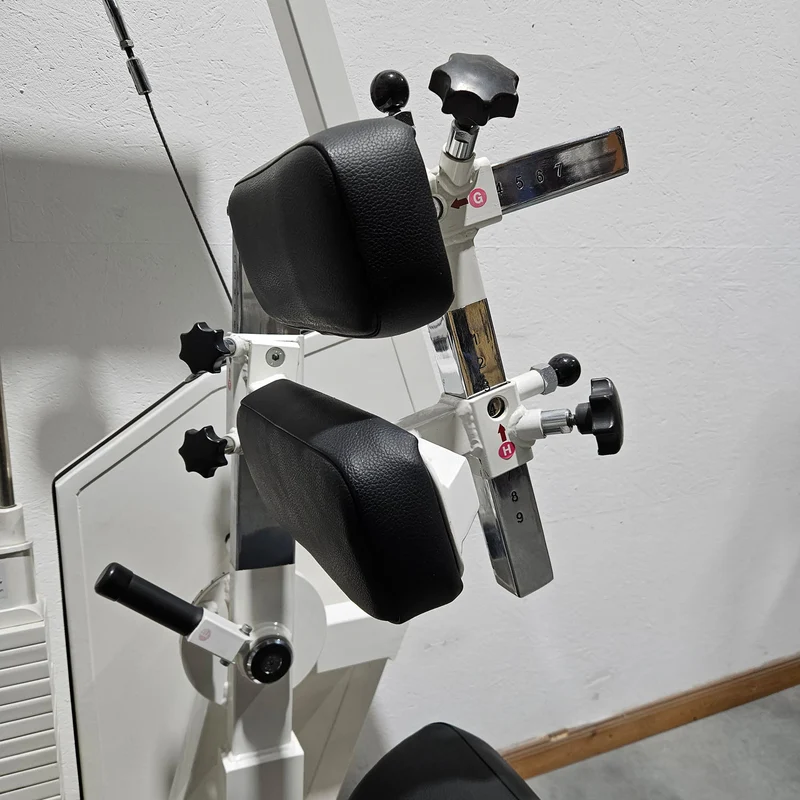 MKB Keller R14 Extensionstrainer, großer Rückenstrecker, sehr variabel einstellbar, Lower Back Machine, Hyperextension, Farbe Weiß, gebraucht - überholter Zustand