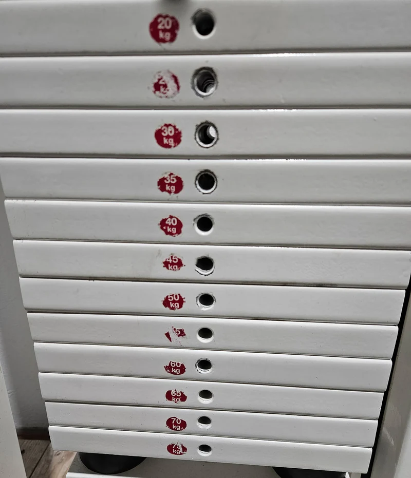 MKB Keller R14 Extensionstrainer, großer Rückenstrecker, sehr variabel einstellbar, Lower Back Machine, Hyperextension, Farbe Weiß, gebraucht - überholter Zustand