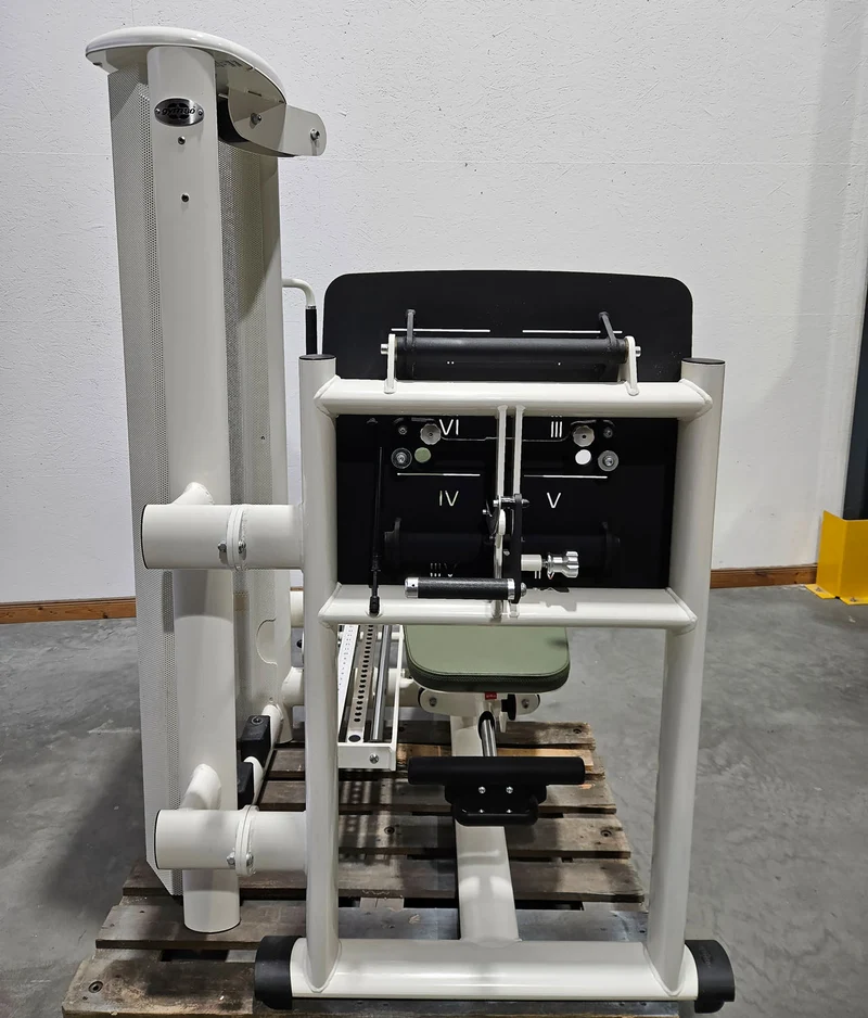 Gym80 Med80 3283 Funktionsstemme sitzend - liegend, Beinpresse verstellbar, Farbe Weiß, gebraucht - überholter Zustand