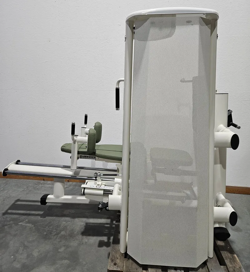Gym80 Med80 3283 Funktionsstemme sitzend - liegend, Beinpresse verstellbar, Farbe Weiß, gebraucht - überholter Zustand