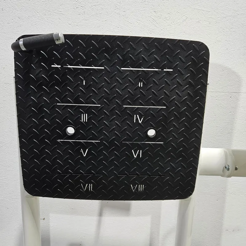 Gym80 Med80 3283 Funktionsstemme sitzend - liegend, Beinpresse verstellbar, Farbe Weiß, gebraucht - überholter Zustand