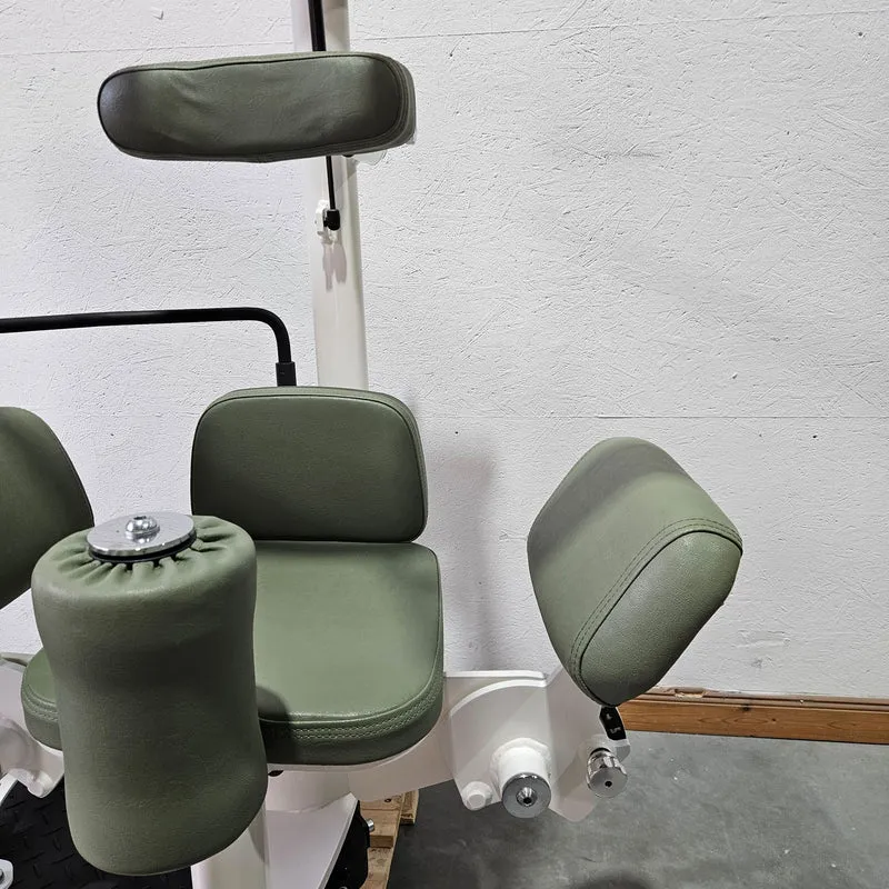 Gym80 Med80 3225 Rotationsmaschine, Rumpfrotator, Twister, seitliche Bauchmuskeln, Farbe Weiß, gebraucht - überholter Zustand